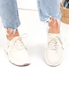 Pantofi casual dama piele naturala bej fara cusaturi F002-534 5