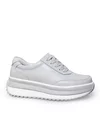 Pantofi casual dama piele naturala gri cu inchidere sireturi T6052 7