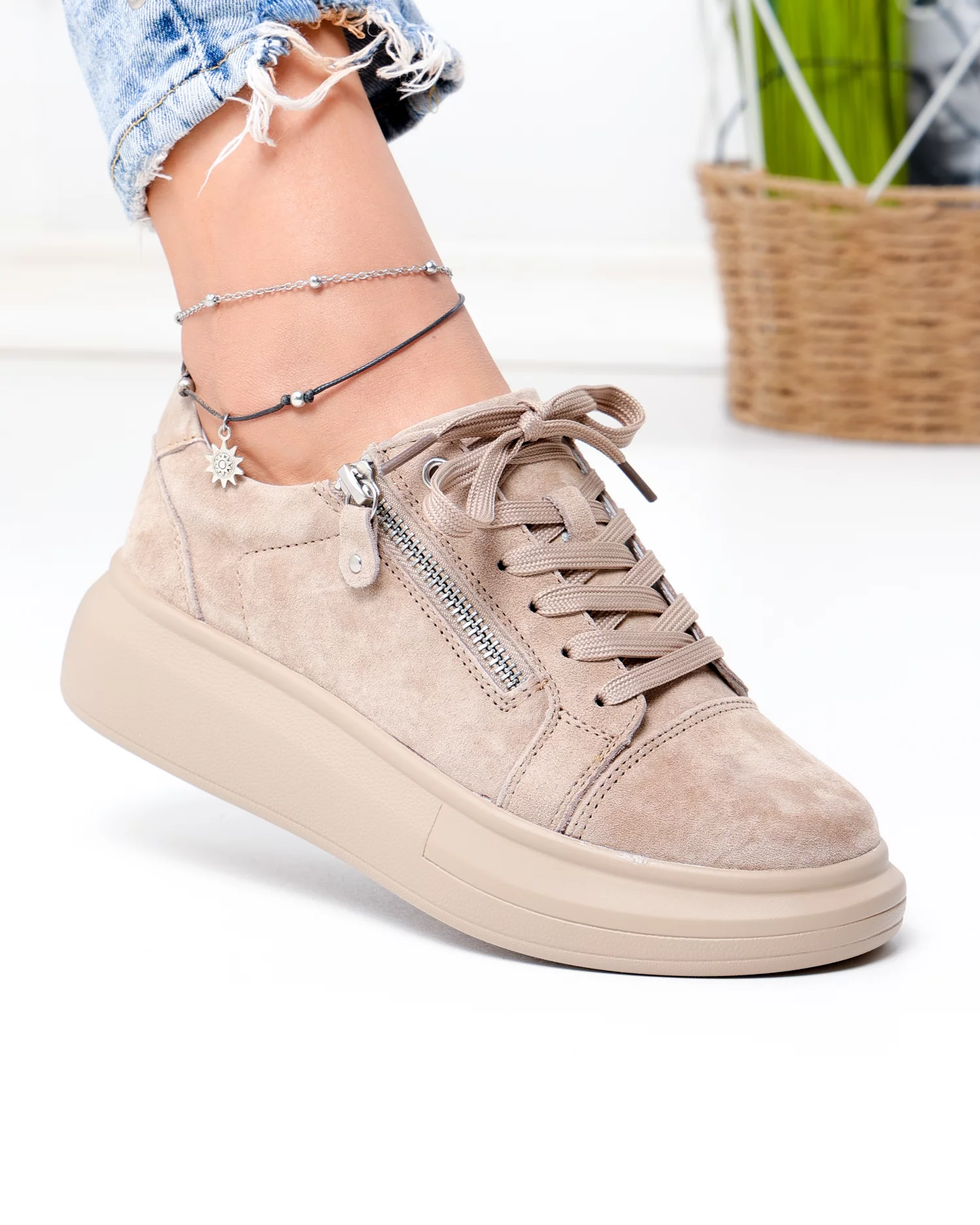 pantofi-casual-dama-piele-naturala-intoarsa-kaki-cu-inchidere-sireturi-si-fermoar-lateral-f002-651-103477-2.webp