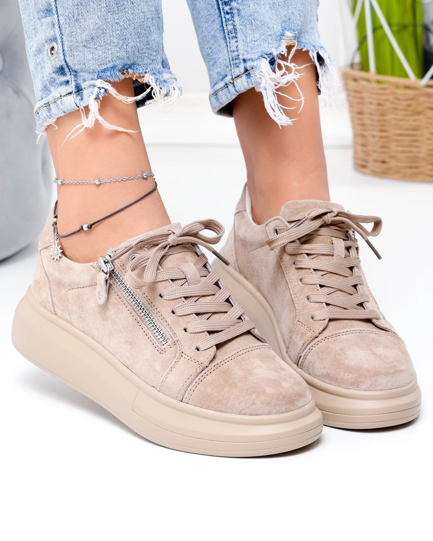 pantofi-casual-dama-piele-naturala-intoarsa-kaki-cu-inchidere-sireturi-si-fermoar-lateral-f002-651-103480-2.webp