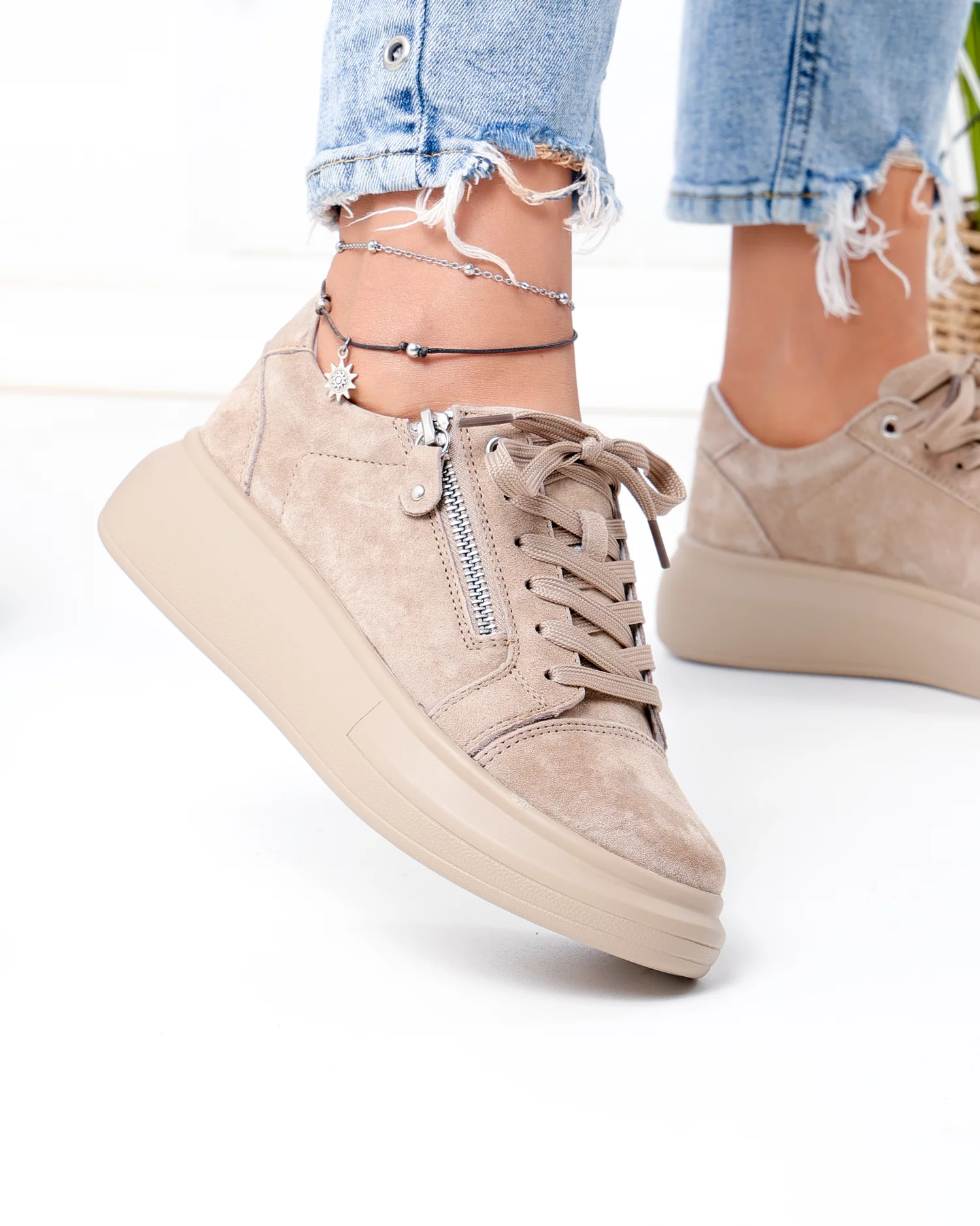 pantofi-casual-dama-piele-naturala-intoarsa-kaki-cu-inchidere-sireturi-si-fermoar-lateral-f002-651-103486-2.webp