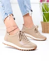 Pantofi casual dama piele naturala kaki F002-642 2