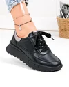 Pantofi casual dama piele naturala negri captusiti F001-892 1