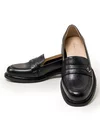 Pantofi casual dama piele naturala negri cu inchidere slip-on TN6417 5