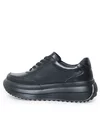 Pantofi casual dama piele naturala negri cu talpa groasa T6052 8
