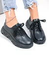 Pantofi casual dama piele naturala negri fara cusaturi F002-534 3