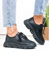 Pantofi casual dama piele naturala negri fara cusaturi F002-534 4