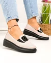 Pantofi casual dama piele naturala roz cu inchidere slip-on si perforatii JY3871 4
