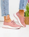 Pantofi casual dama piele naturala roz inchis T-5931 4
