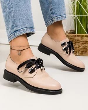 Pantofi Casual Dama Piele Naturala Roz PC806