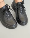 Pantofi Casual Negri Din Piele Naturala AW350