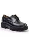 Pantofi casual piele naturala negri cu inchidere sireturi DIANA108 5