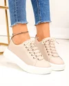 Pantofi Casual Piele Naturala Roz T-16 3