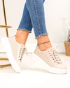 Pantofi Casual Piele Naturala Roz T-16 4