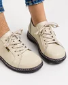 Pantofi Dama Piele Naturala Casual Bej AP-2111