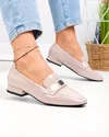 Pantofi dama piele naturala lacuita roz cu inchidere slip-on TN6501 2