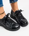 Pantofi Negri Casual Din Piele Naturala AP-2111