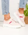 Pantofi Piele Naturala Ava - Roz 4