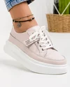 Pantofi Sport Piele Naturala Roz Ariana 4