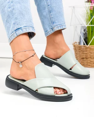 Papuci dama piele naturala barilla cu talpa neagra F005-021