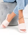 Papuci dama piele naturala roz perforati cu talpa flexibila F001-784 4