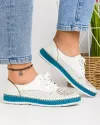 Balerini piele naturala albi MM133 2