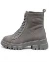 Ghete dama din piele naturala intoarsa gri F002-664 2