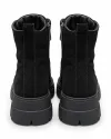 Ghete dama din piele naturala intoarsa negre F002-664 6
