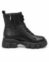 Ghete dama din piele naturala negre F002-664 4