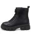 Ghete dama din piele naturala negre F002-664 3