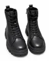 Ghete dama din piele naturala negre F002-664 5