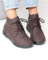 Ghete dama piele naturala maro imblanite cu talpa flexibila F20-036 3