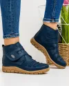Ghete Imblanite Piele Naturala Noba - Bleumarin 1