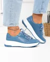 Pantofi casual albastri din piele naturala T-2820 1