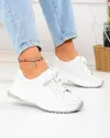 Pantofi casual albi din piele naturala T-2820 1