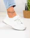 Pantofi casual albi din piele naturala T-2820 3