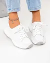Pantofi casual albi din piele naturala T-2820 4
