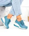 Pantofi casual dama din piele naturala albastri ZT-04 4
