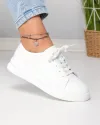 Pantofi casual dama piele naturala albi captusiti F001-A09 3