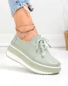 Pantofi casual dama piele naturala barilla cu inchidere sireturi T6055 4