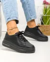 Pantofi casual dama piele naturala negri captusiti F001-771 3
