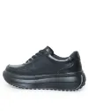 Pantofi casual dama piele naturala negri cu talpa groasa T6052 8