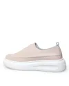Pantofi casual dama piele naturala roz cu talpa groasa T6060 8