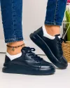 Pantofi Casual Piele Naturala Bleumarin AW363 1