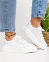 Pantofi Piele Naturala Albi Tudora 3
