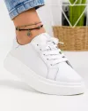 Pantofi Piele Naturala Albi Tudora 1