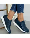 Pantofi Piele Naturala Ani - Bleumarin 2