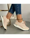 Pantofi Piele Naturala Arya - Roz 4