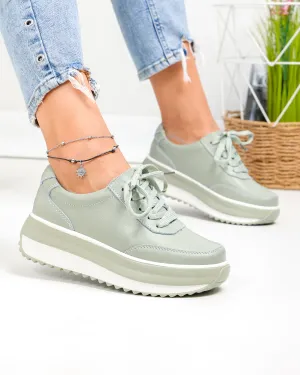 Pantofi casual dama piele naturala barilla cu talpa groasa T6052