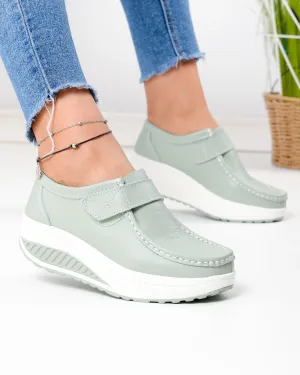 Incaltaminte Dama - Pantofi casual dama piele naturala barilla cu varf rotund si inchidere scai PL-58
